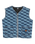 The Santa Cruz Womens Classic Label Gilet in Blue Wave Check