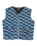 The Santa Cruz Womens Classic Label Gilet in Blue Wave Check