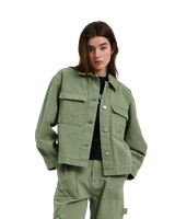 The Santa Cruz Womens Asp Key Jacket in Pale Sage Wash