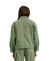 The Santa Cruz Womens Asp Key Jacket in Pale Sage Wash