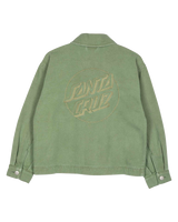 The Santa Cruz Womens Asp Key Jacket in Pale Sage Wash