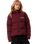 The Santa Cruz Womens Strip 2 In 1 Quilted Jacket in Dark Cherry