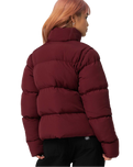 The Santa Cruz Womens Strip 2 In 1 Quilted Jacket in Dark Cherry