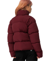 The Santa Cruz Womens Strip 2 In 1 Quilted Jacket in Dark Cherry
