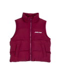 The Santa Cruz Womens Strip 2 In 1 Quilted Jacket in Dark Cherry
