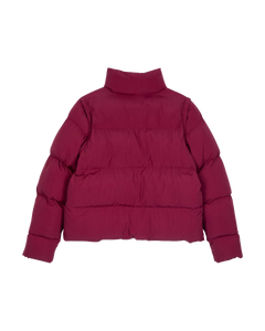 The Santa Cruz Womens Strip 2 In 1 Quilted Jacket in Dark Cherry