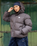 Opus Dot Quilted Jacket in Brown Gingham