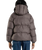 The Santa Cruz Womens Opus Dot Quilted Jacket in Brown Gingham
