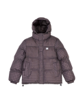 The Santa Cruz Womens Opus Dot Quilted Jacket in Brown Gingham
