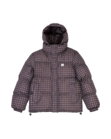 The Santa Cruz Womens Opus Dot Quilted Jacket in Brown Gingham