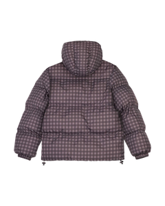The Santa Cruz Womens Opus Dot Quilted Jacket in Brown Gingham