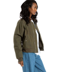 The Santa Cruz Womens Pilot Bomber Jacket in Olive