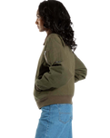 The Santa Cruz Womens Pilot Bomber Jacket in Olive