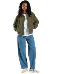 The Santa Cruz Womens Pilot Bomber Jacket in Olive