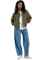 The Santa Cruz Womens Pilot Bomber Jacket in Olive