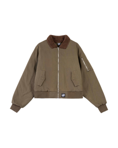 The Santa Cruz Womens Pilot Bomber Jacket in Olive