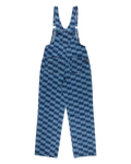 The Santa Cruz Womens Classic Label Dungarees in Blue Wave Check