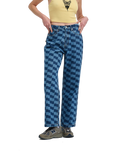 The Santa Cruz Womens Classic Baggy Jeans in Blue Wave Check