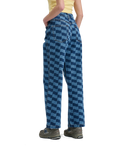 The Santa Cruz Womens Classic Baggy Jeans in Blue Wave Check