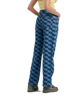 The Santa Cruz Womens Classic Baggy Jeans in Blue Wave Check
