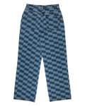 The Santa Cruz Womens Classic Baggy Jeans in Blue Wave Check