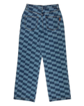 The Santa Cruz Womens Classic Baggy Jeans in Blue Wave Check