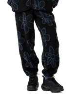 The Santa Cruz Womens Homebody Joggers in Black Daisy