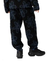 The Santa Cruz Womens Homebody Joggers in Black Daisy