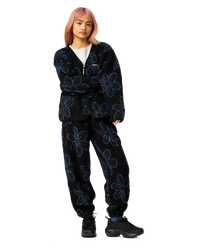 The Santa Cruz Womens Homebody Joggers in Black Daisy