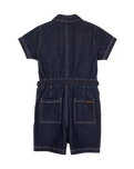 The Santa Cruz Womens Line Up Utility Playsuit in Dark Denim