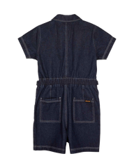 The Santa Cruz Womens Line Up Utility Playsuit in Dark Denim