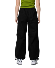 The Santa Cruz Womens Strip Parachute Trousers in Black
