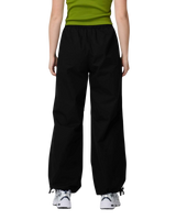 The Santa Cruz Womens Strip Parachute Trousers in Black