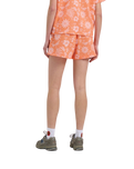 The Santa Cruz Womens Take A Trip Walkshorts in Apricot Trip Repeat