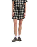 The Santa Cruz Womens Classic Check Walkshorts in Navy & Green Check