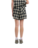 The Santa Cruz Womens Classic Check Walkshorts in Navy & Green Check