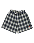 The Santa Cruz Womens Classic Check Walkshorts in Navy & Green Check