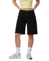 Split Sun Walkshorts in Black Wash Check