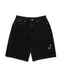 Split Sun Walkshorts in Black Wash Check
