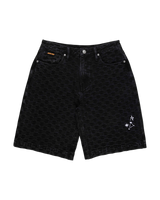 Split Sun Walkshorts in Black Wash Check
