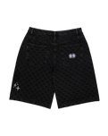 Split Sun Walkshorts in Black Wash Check