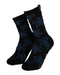 The Santa Cruz Womens Flourish Daisy Socks (2 Pack) in Mist & Black
