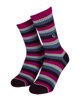 Mini Hand Socks (2 Pack) in Dark Cherry & Mist