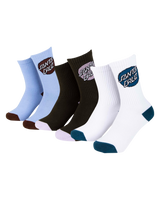 The Santa Cruz Womens Pop Dot Socks (3 Pack) in Multi