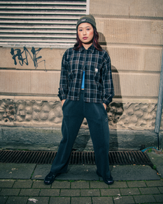 Dual Shirt in Black & Brown Check