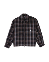 The Santa Cruz Womens Dual Shirt in Black & Brown Check