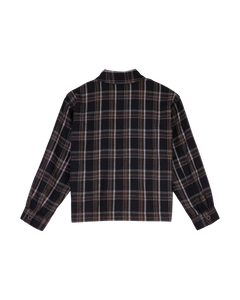 The Santa Cruz Womens Dual Shirt in Black & Brown Check