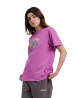 The Santa Cruz Womens Field Strip T-Shirt in Hyper Violet