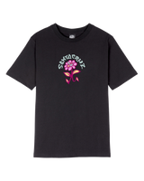 The Santa Cruz Womens Delfino Flower T-Shirt in Black