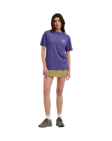The Santa Cruz Womens Check Outline Ringed Dot T-Shirt in Future Dusk